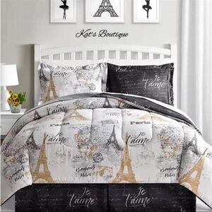 Fairfield Square Collection France/Paris 8-Pc. Reversible KING Comforter Set
